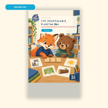 CVC Short Vowels & Word Families - Printable Workbook Ages 6-7