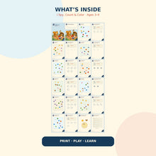 I Spy Count and Color printable activity workbook for children ages 3 to 4