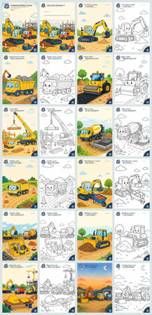 Construction Crew 24-page printable PDF overview